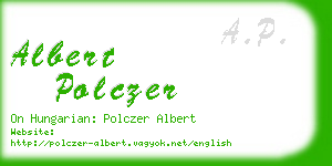 albert polczer business card